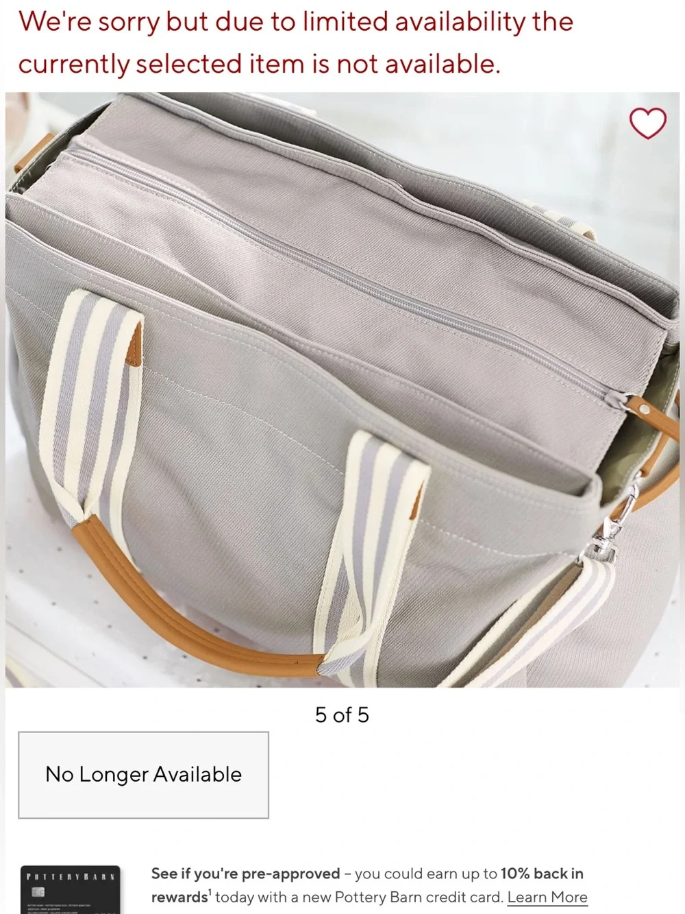Pottery Barn Kids - Colorblock Duffel diaper bag